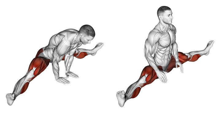Side Split exercise illustration